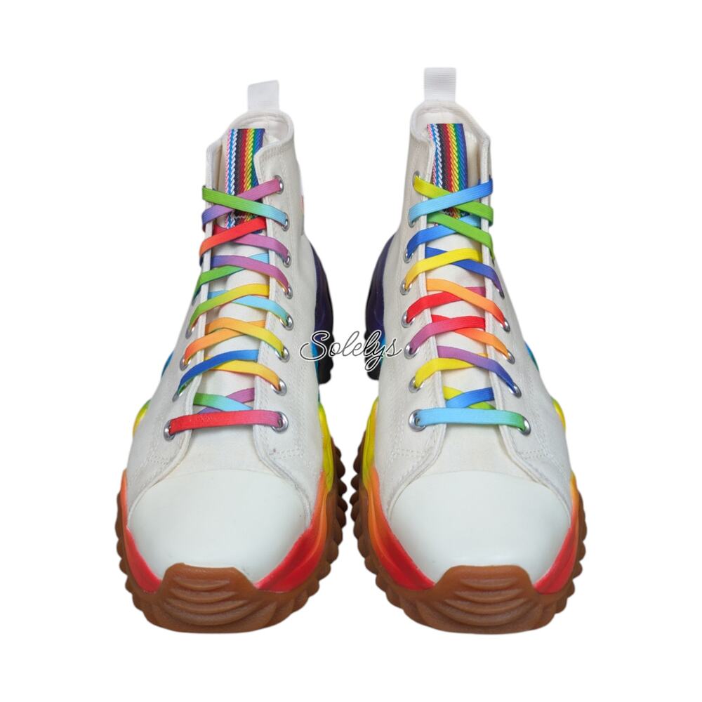 Converse Run Star Motion High Top Pride Platform Sneaker Mens 12 Womens 13.5